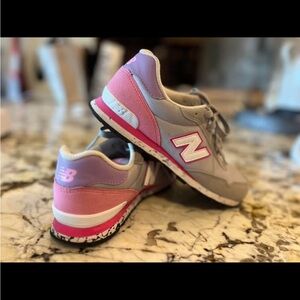 New Balance Pink and Gray Athletic Shoes
